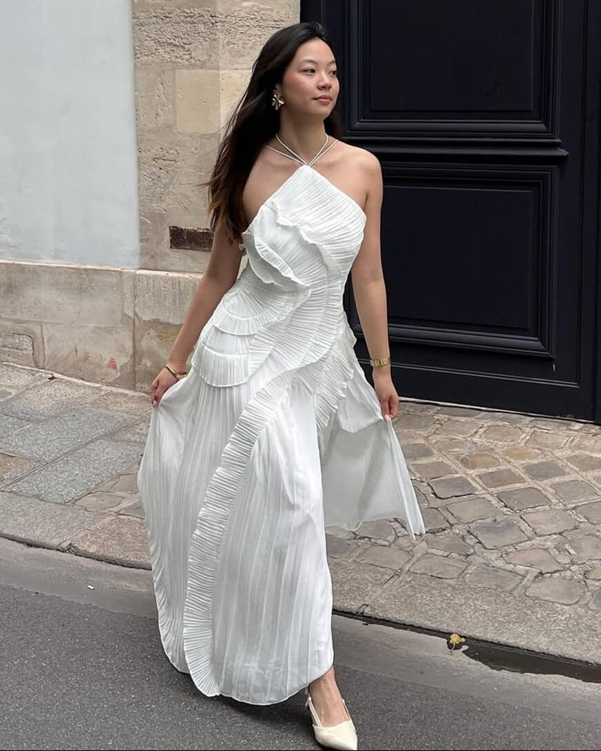 Beatrice Halter A-Line Evening Gown