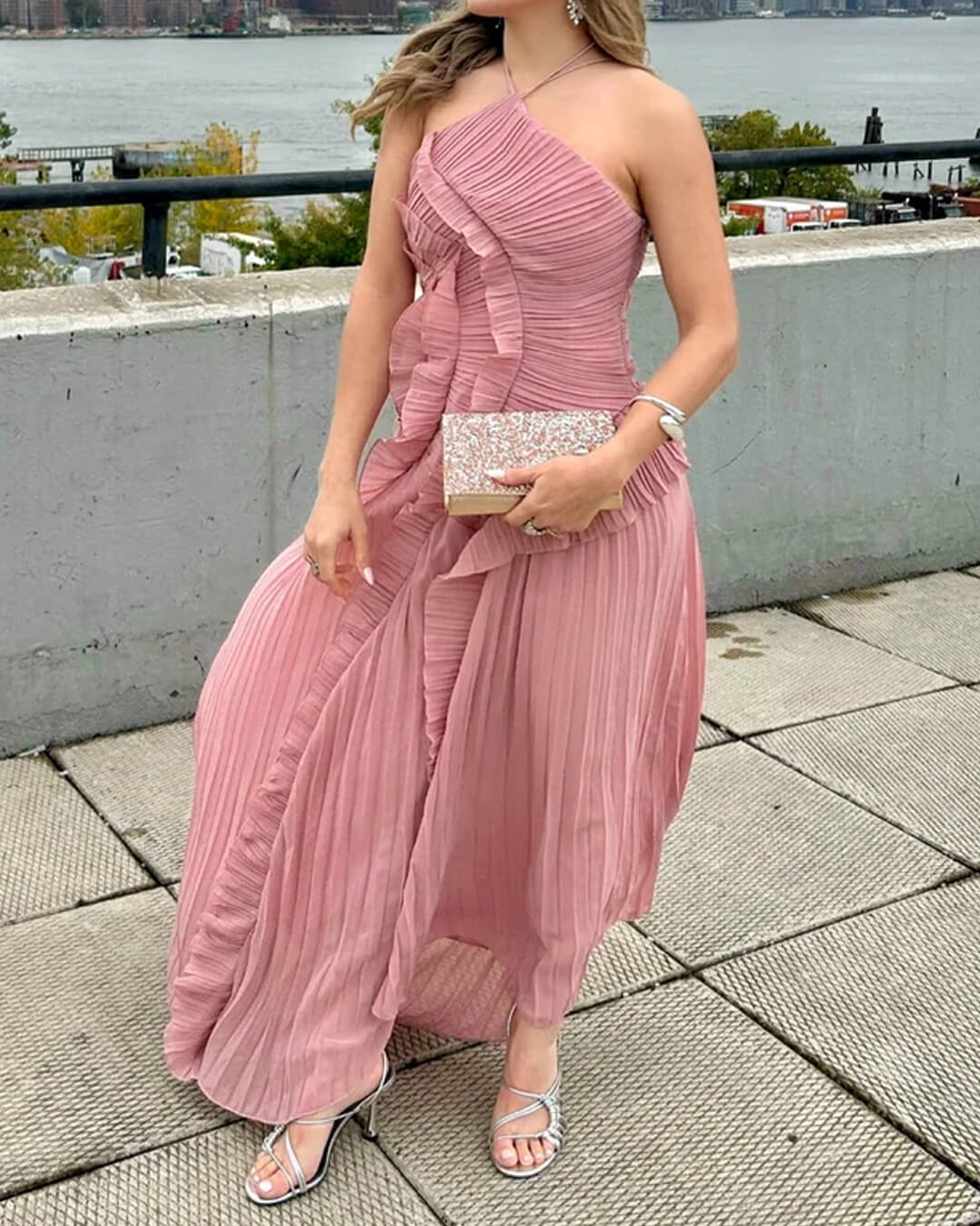 Beatrice Halter A-Line Evening Gown