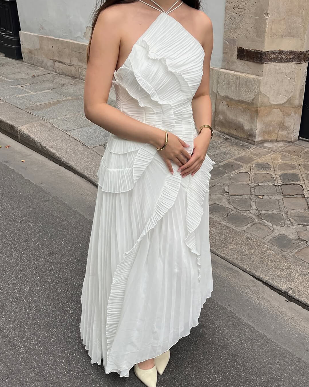 Beatrice Halter A-Line Evening Gown