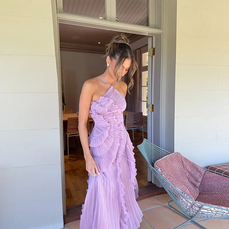 Beatrice Halter A-Line Evening Gown