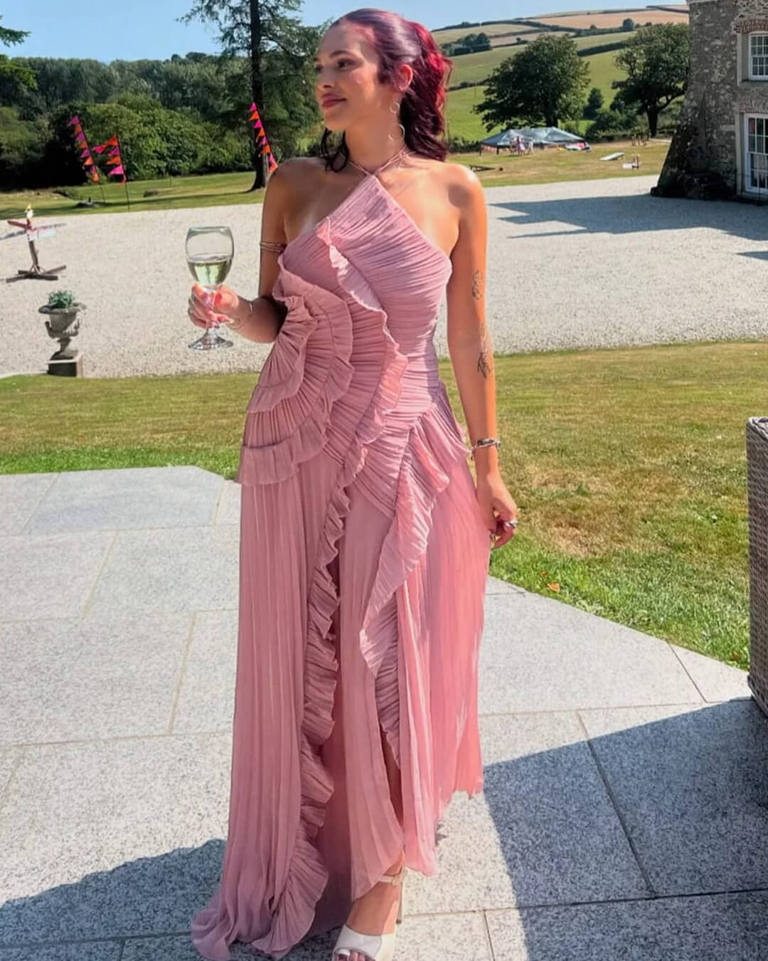Beatrice Halter A-Line Evening Gown