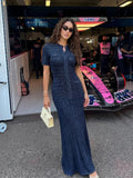 Beatrice Sequin Knit Maxi Dress