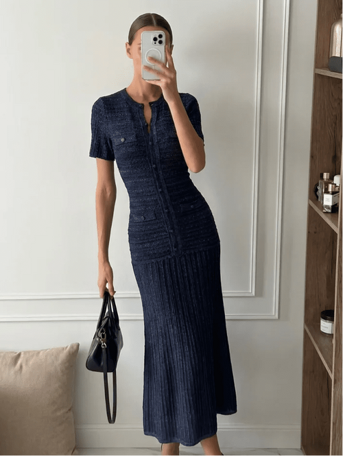 Beatrice Sequin Knit Maxi Dress