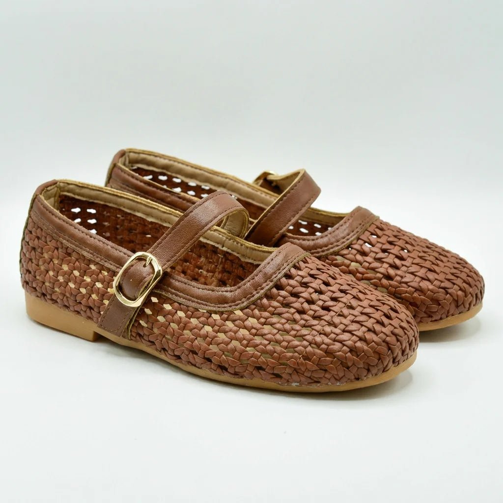 Beatrice Woven Mesh Mary Jane Flats