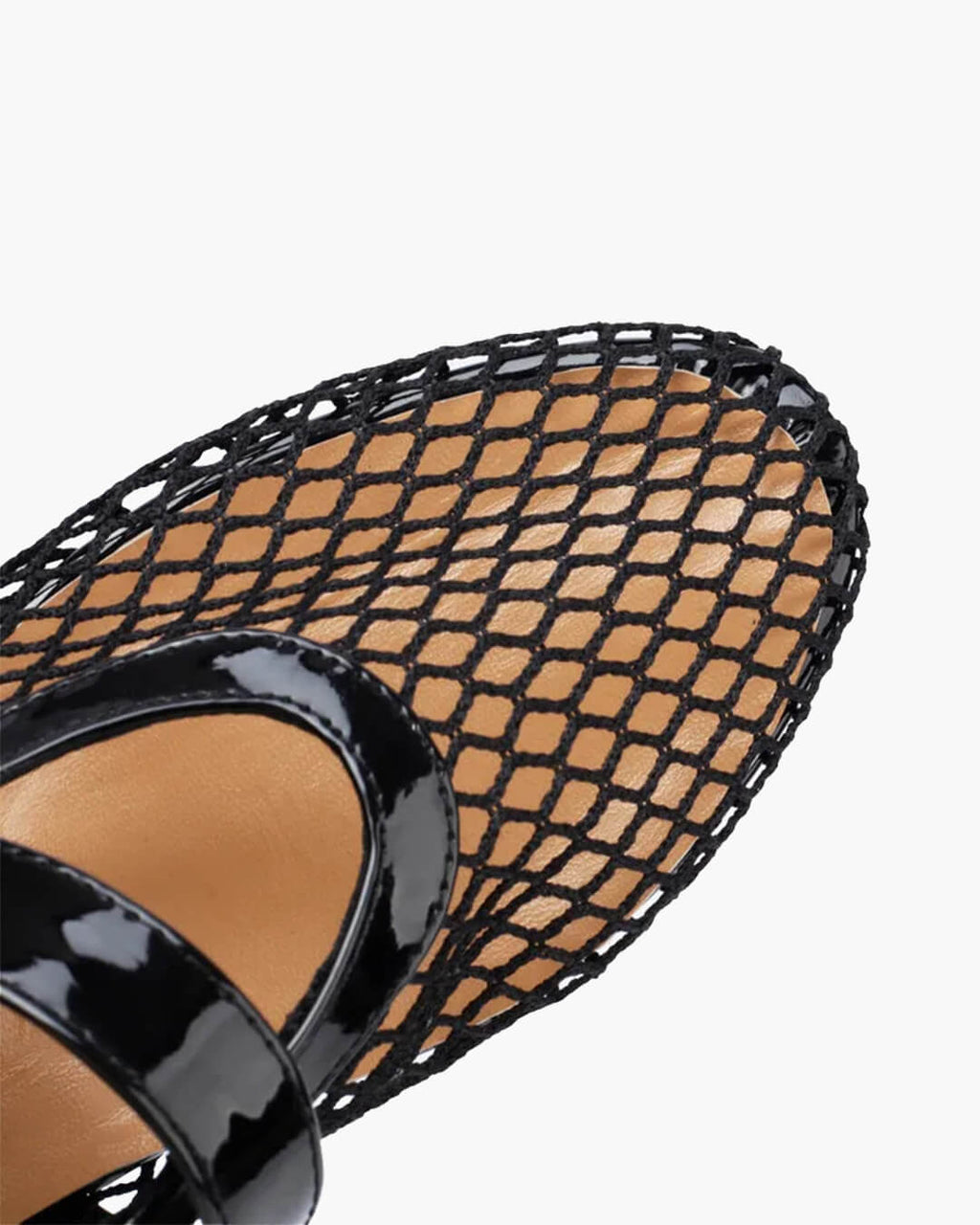 Bianca Buckled Mesh Ballet Flats