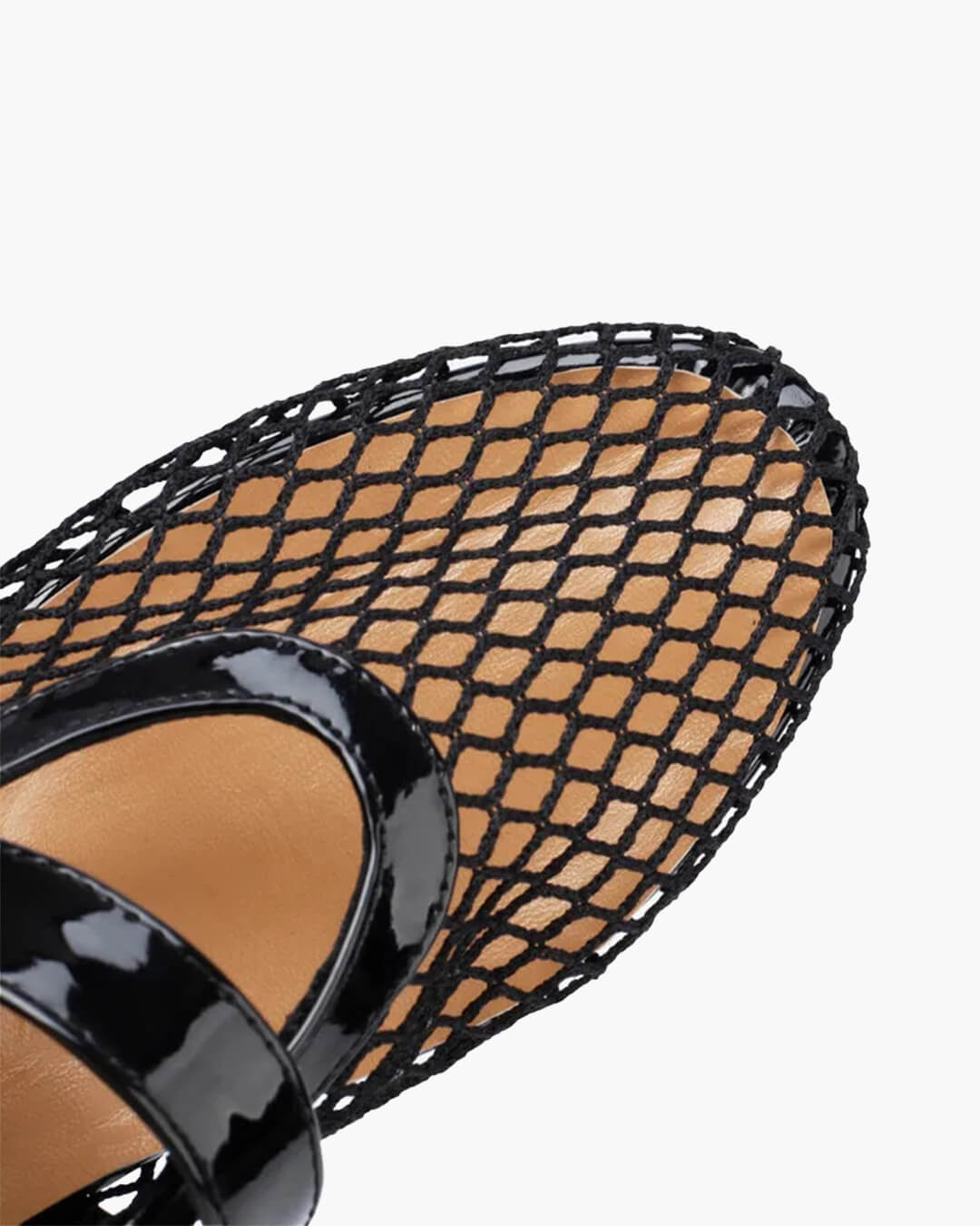 Bianca Buckled Mesh Ballet Flats
