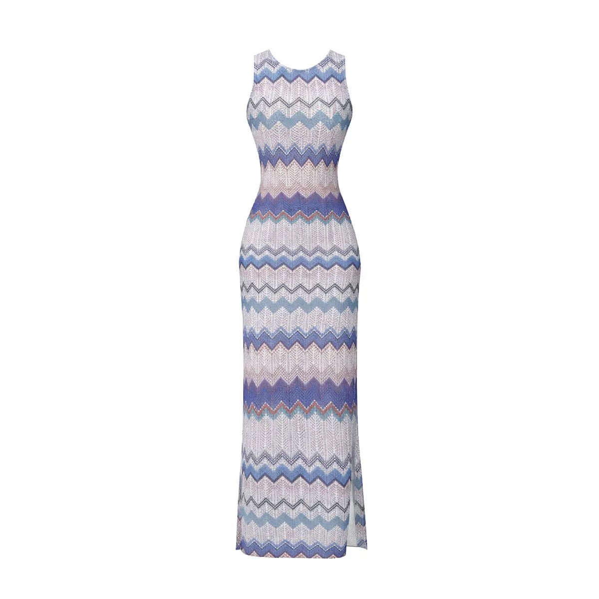Bianca Crochet Split Cover-Up Dress