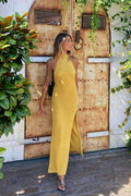 Bianca Halter Open Back Maxi Dress