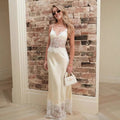 Bianca Lace V-Neck Maxi Dress