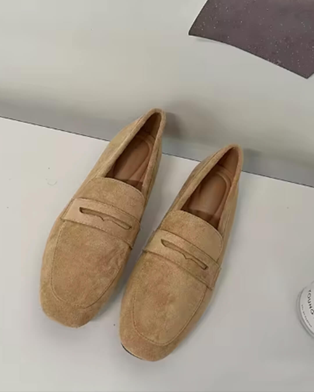 Bianca Suede Slip-On Loafers