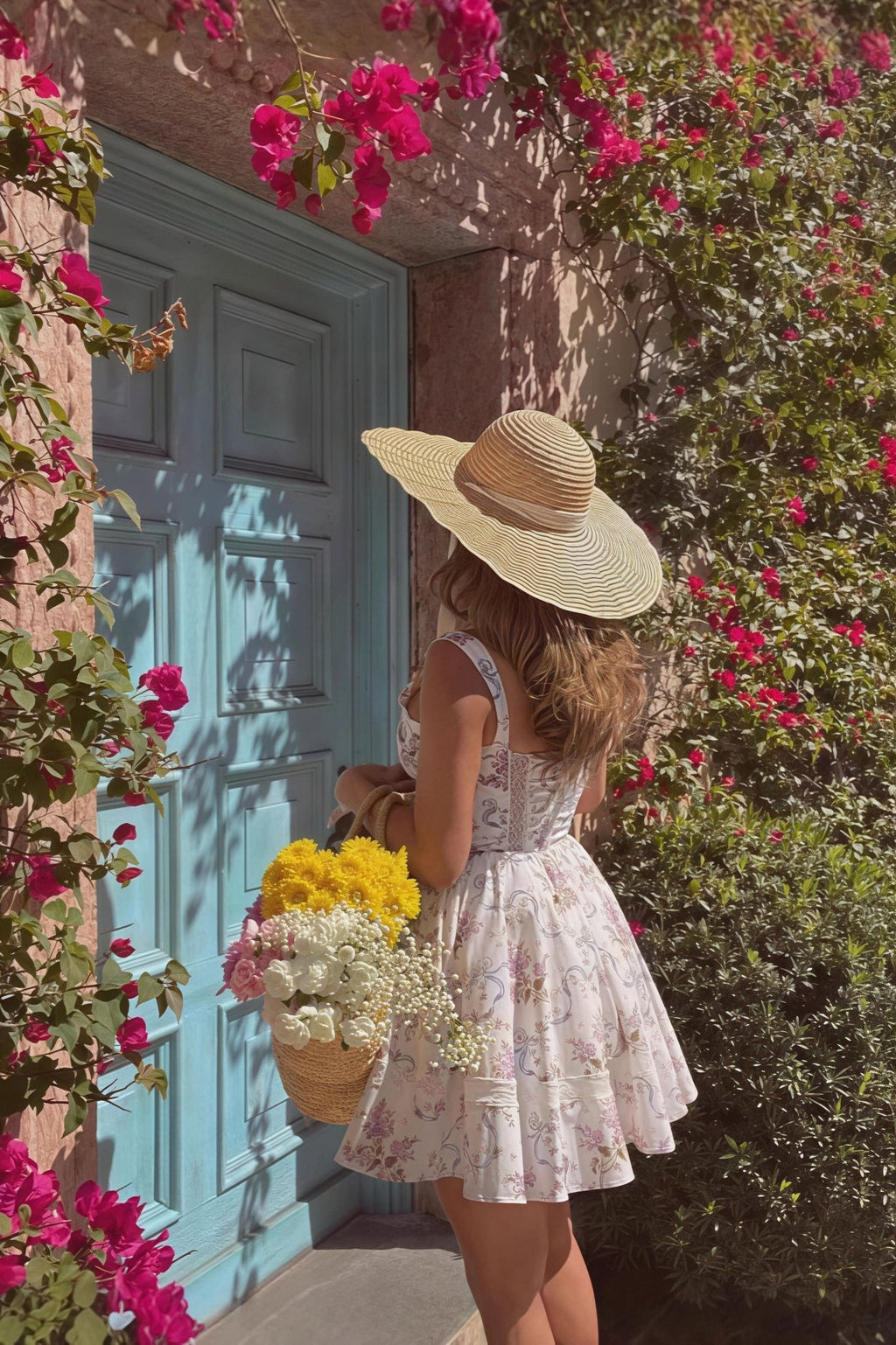Celeste Floral Lace Spaghetti Strap Vacation Dress