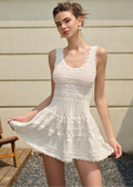 Celeste Hollow-Out Knitted Midi Dress
