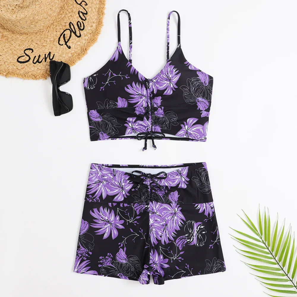 Chic Collection | Women's Tankini Set with Supportive Design | Trendy Bathing Suits for Beach Days
