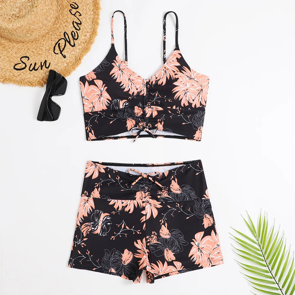 Chic Collection | Women's Tankini Set with Supportive Design | Trendy Bathing Suits for Beach Days