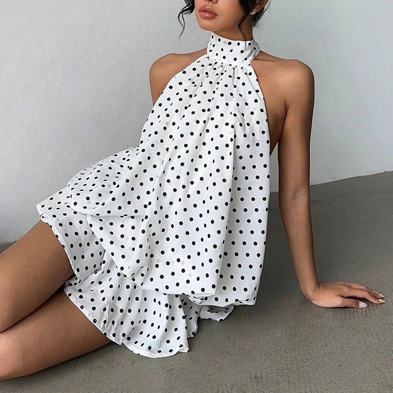 Eden Halter Backless Mini Dress