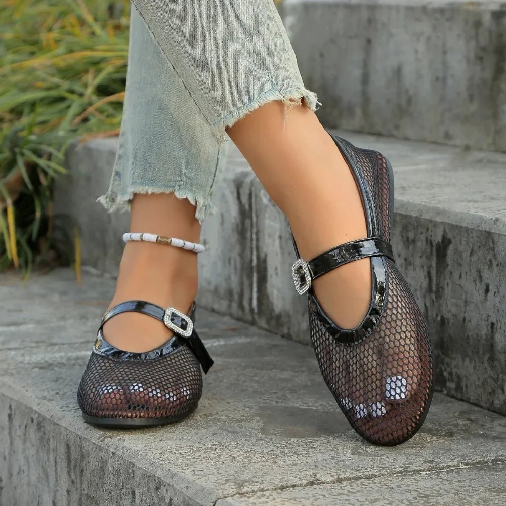 Elena Round-Toe Ballet Flats