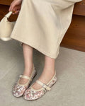 Helen Mesh Mary Jane Ballet Flats