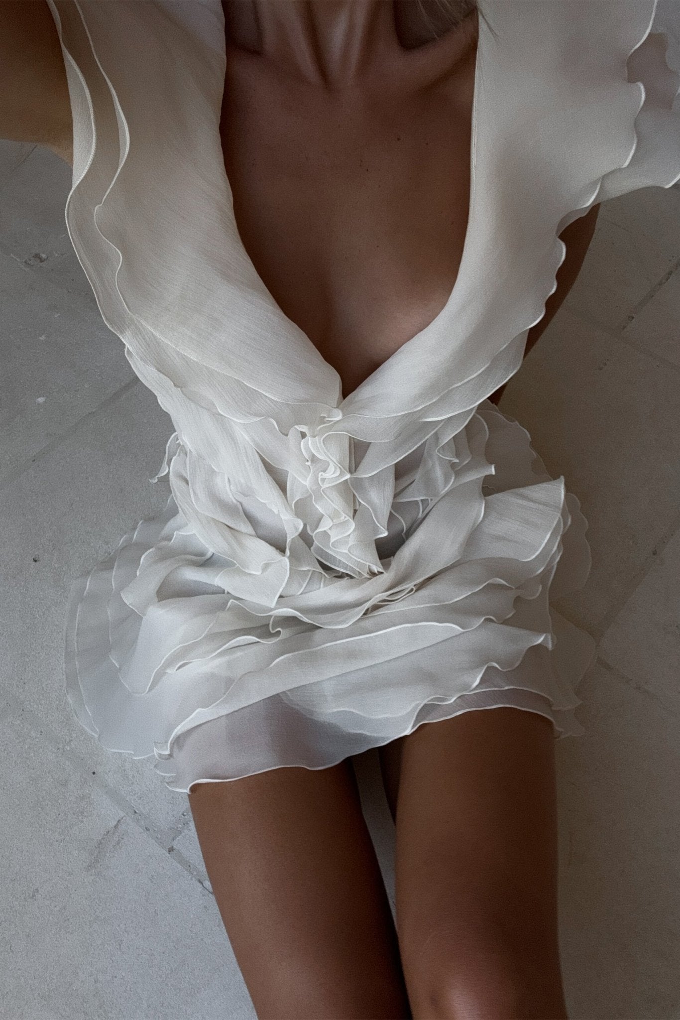 Jasmine Off-Shoulder Ruffled Mini Dress