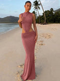 Jianna Cut Out Backless Maxi Dress