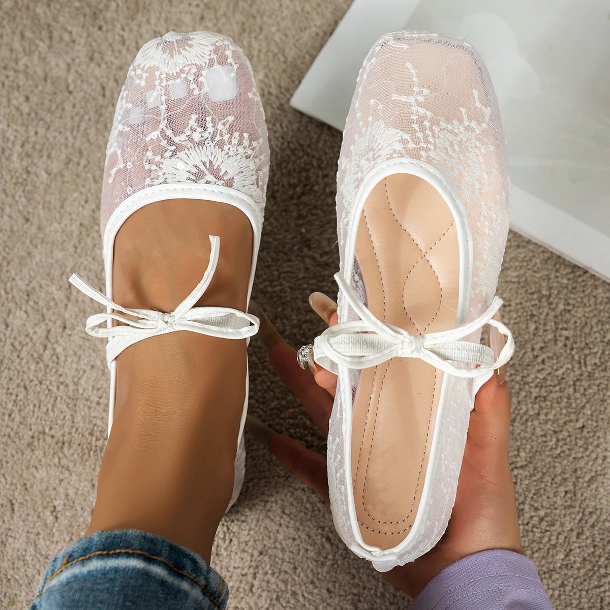 Joan Mesh Ballet Flats