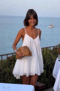 Lavinia Spaghetti Strap Flowy Mini Dress