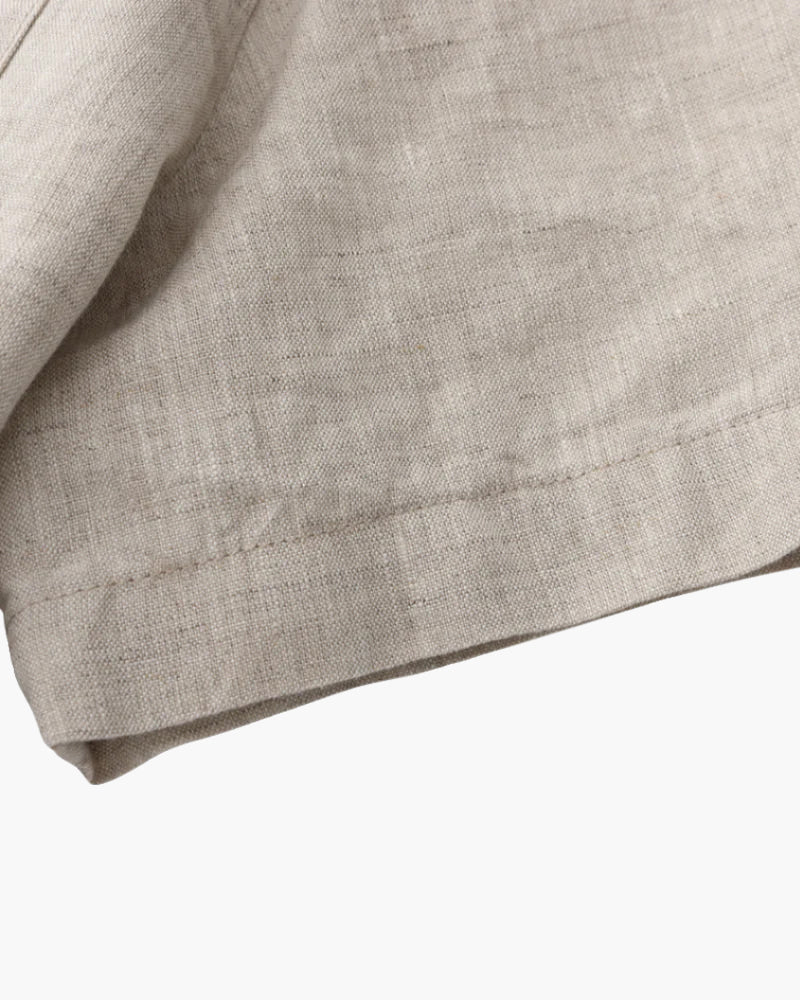 Linen Shirt Short Sleeves Men Summer Casual