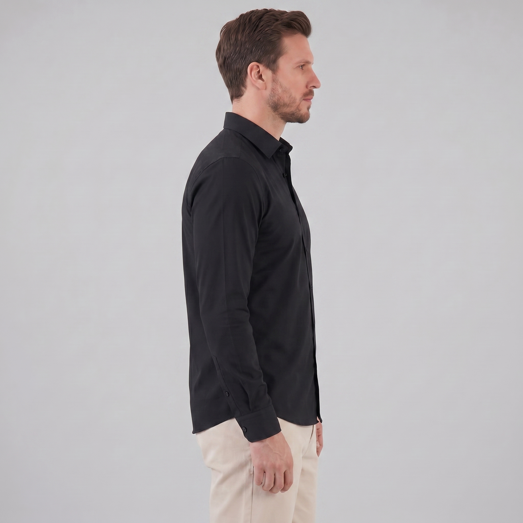 Men's Dress Shirt Slim Fit Long Sleeves Formal