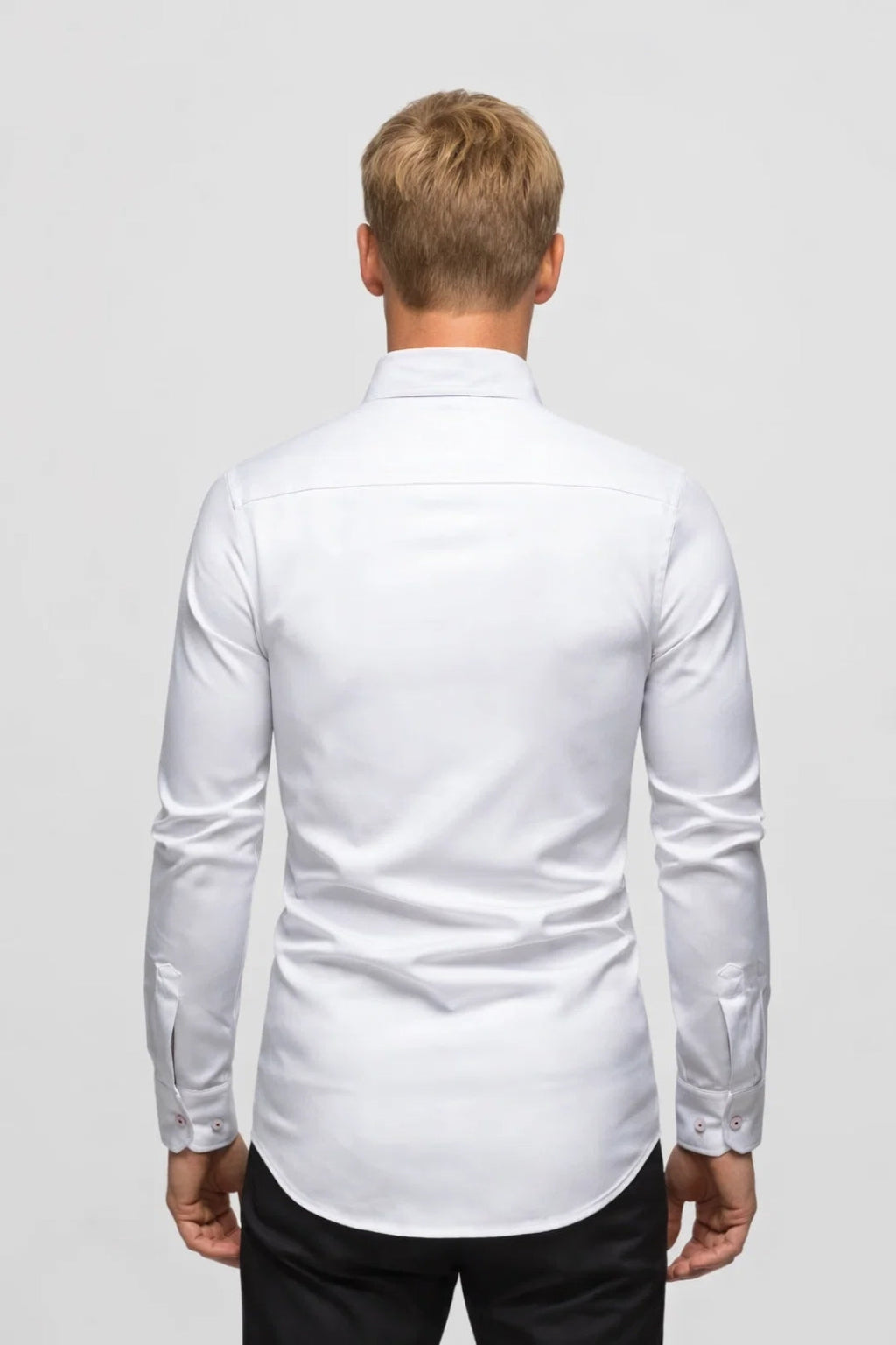 Men's Fitted Shirt Business Casual Modern Long Sleeves