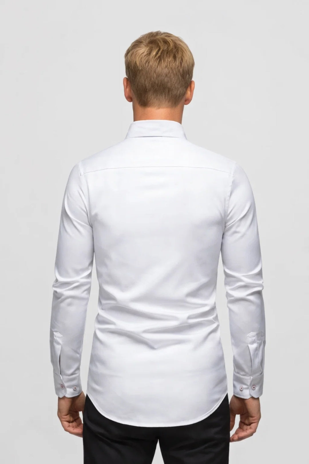 Men's Fitted Shirt Business Casual Modern Long Sleeves