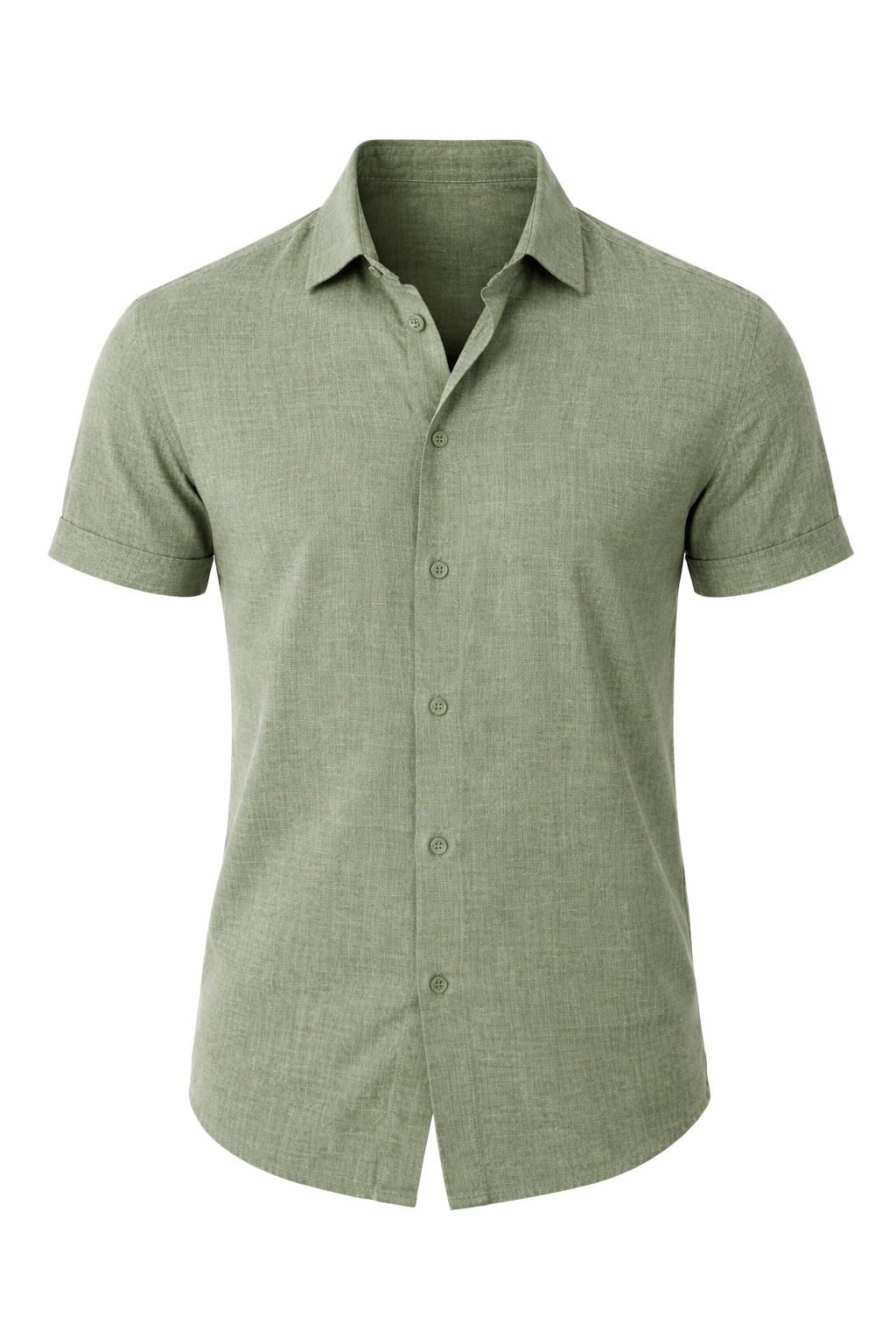 Men's Linen Shirt Classic Long Sleeves Casual Summer