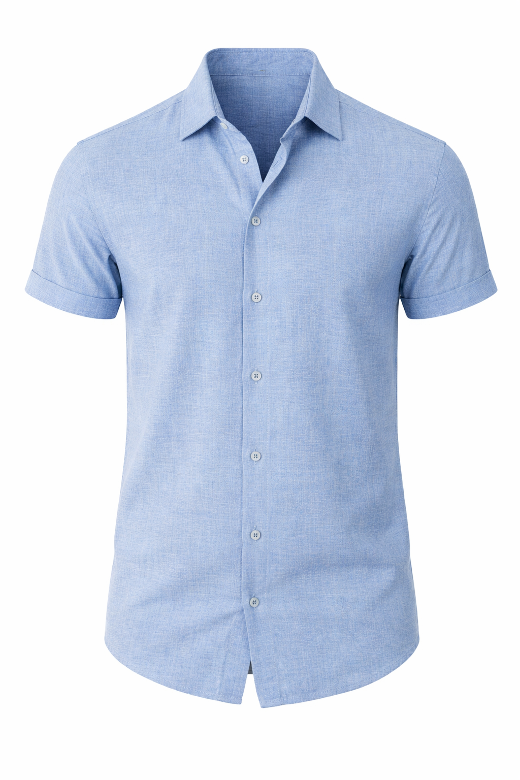 Men's Linen Shirt Classic Long Sleeves Casual Summer