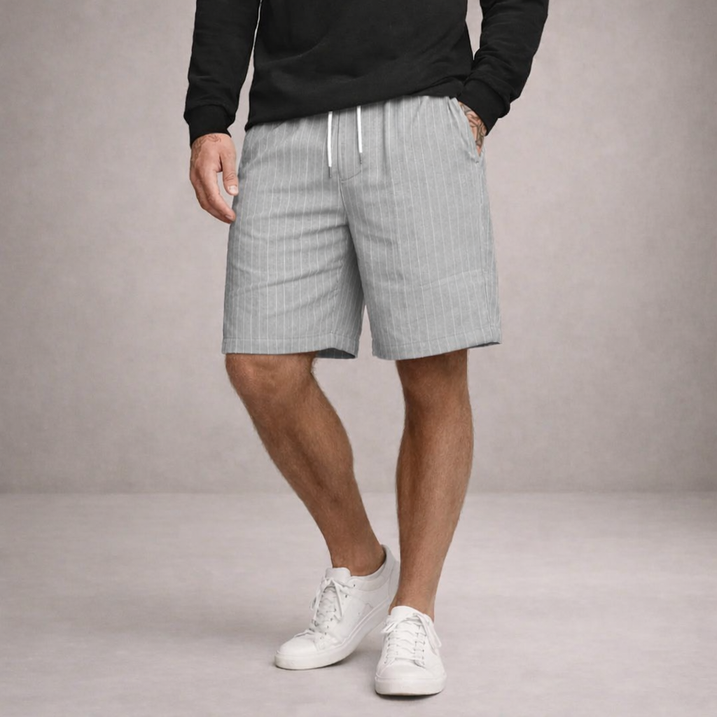 Men's Linen Shorts Regular Fit Breathable Summer Casual