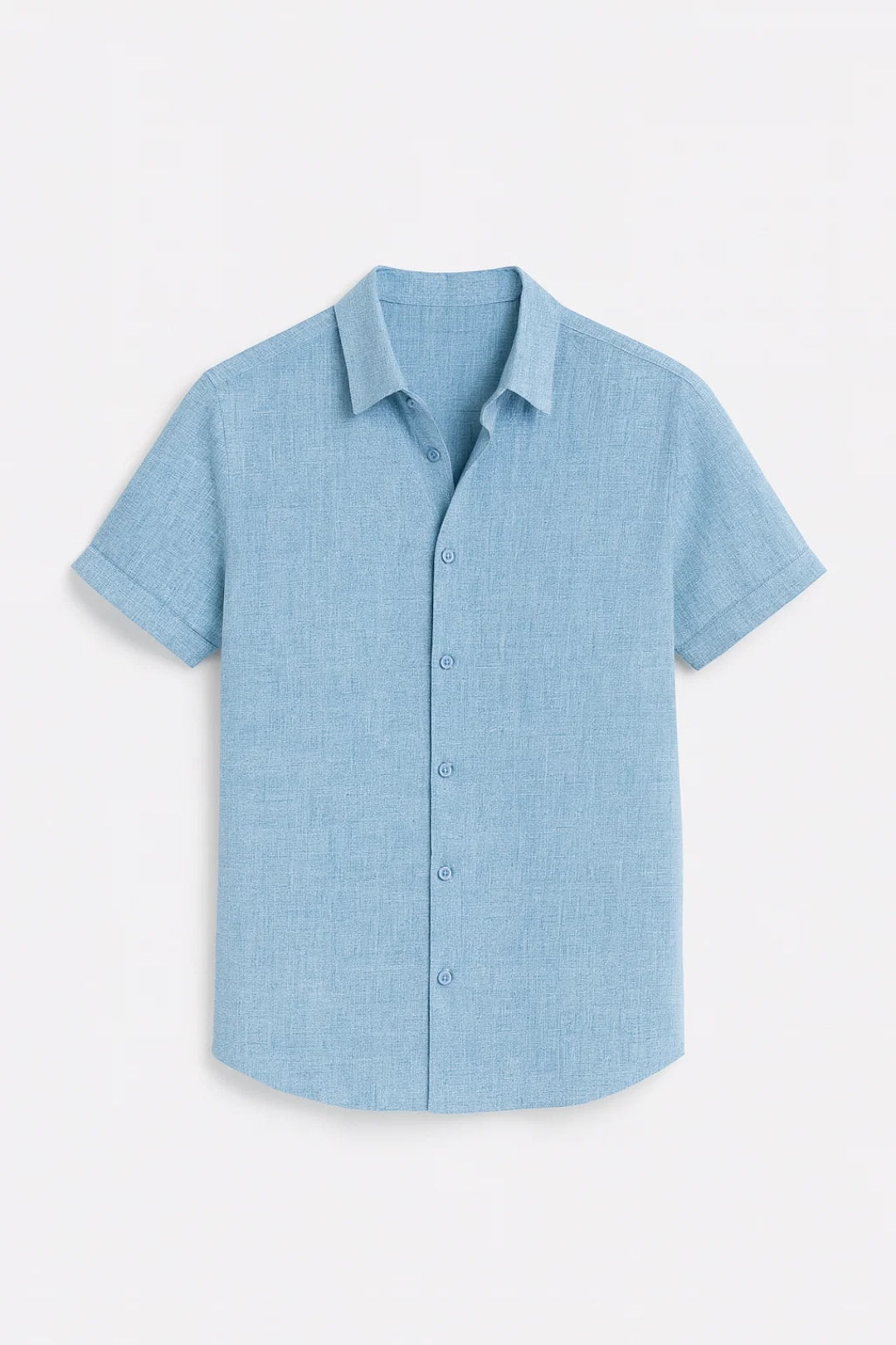 Men's Shirt Short Sleeve Regular Fit Classic Collar Summer