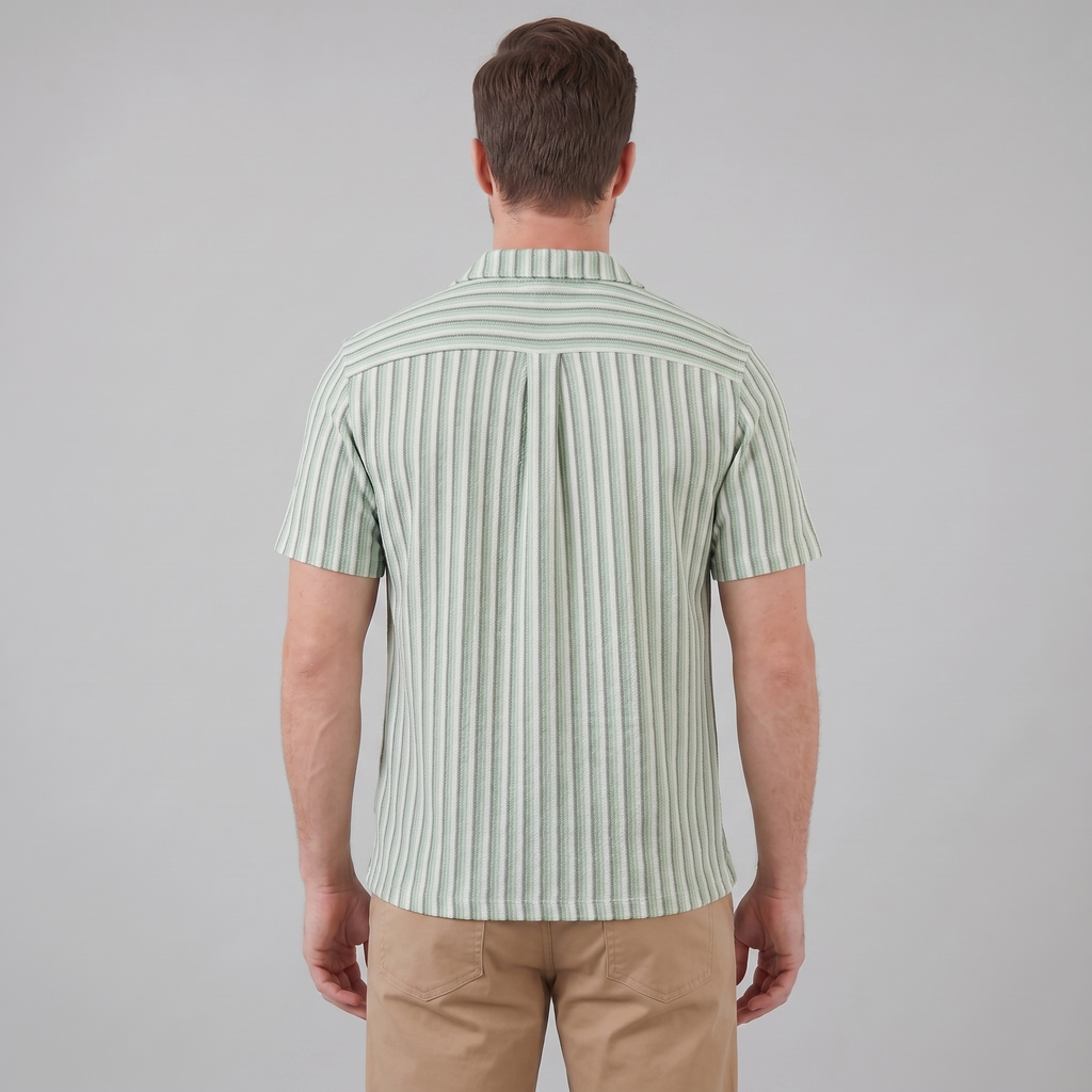Men's Shirt Vertical Stripes Resort Casual Summer