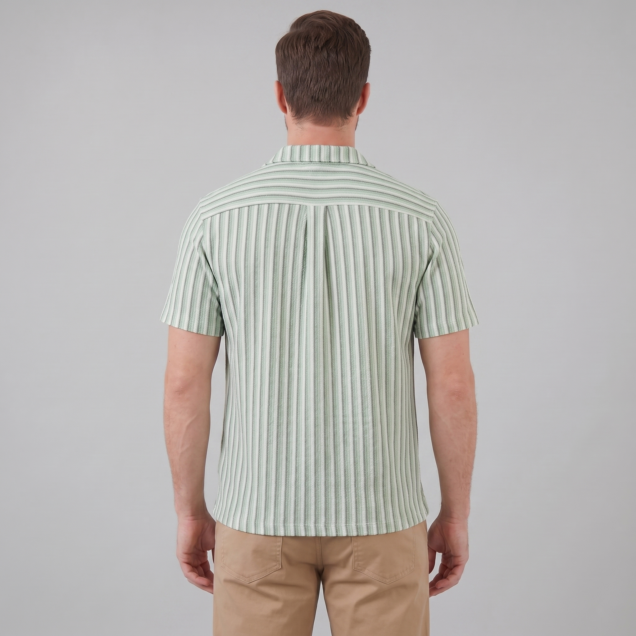 Men's Shirt Vertical Stripes Resort Casual Summer