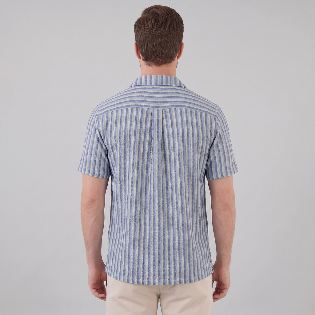 Men's Shirt Vertical Stripes Resort Casual Summer