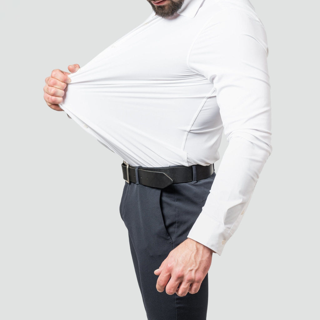 Men's White Shirt - Extreme Stretch & Wrinkle-Free