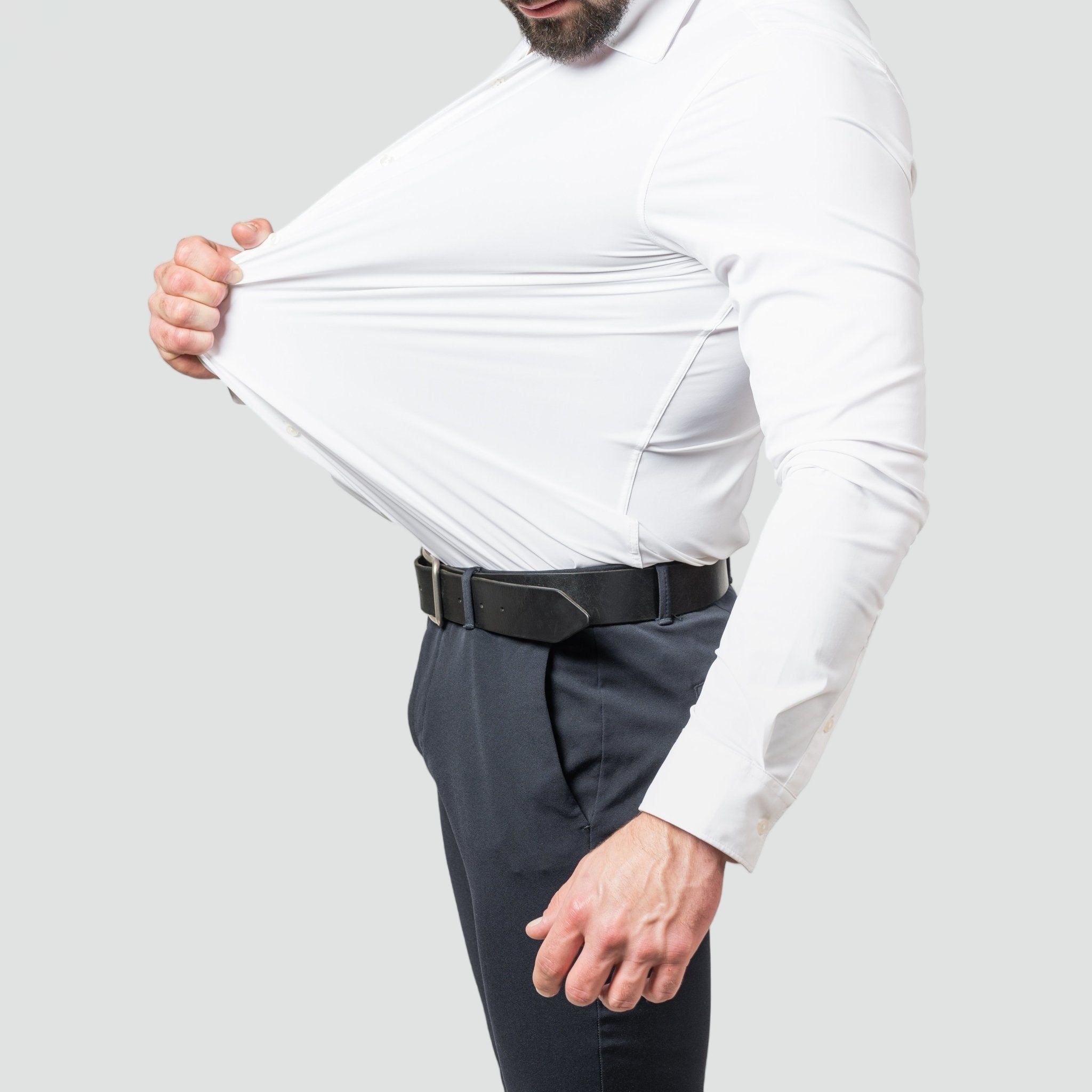 Men's White Shirt - Extreme Stretch & Wrinkle-Free