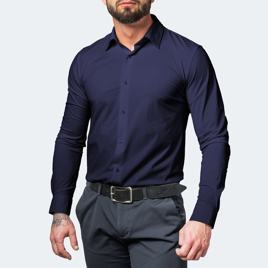 Men's White Shirt - Extreme Stretch & Wrinkle-Free