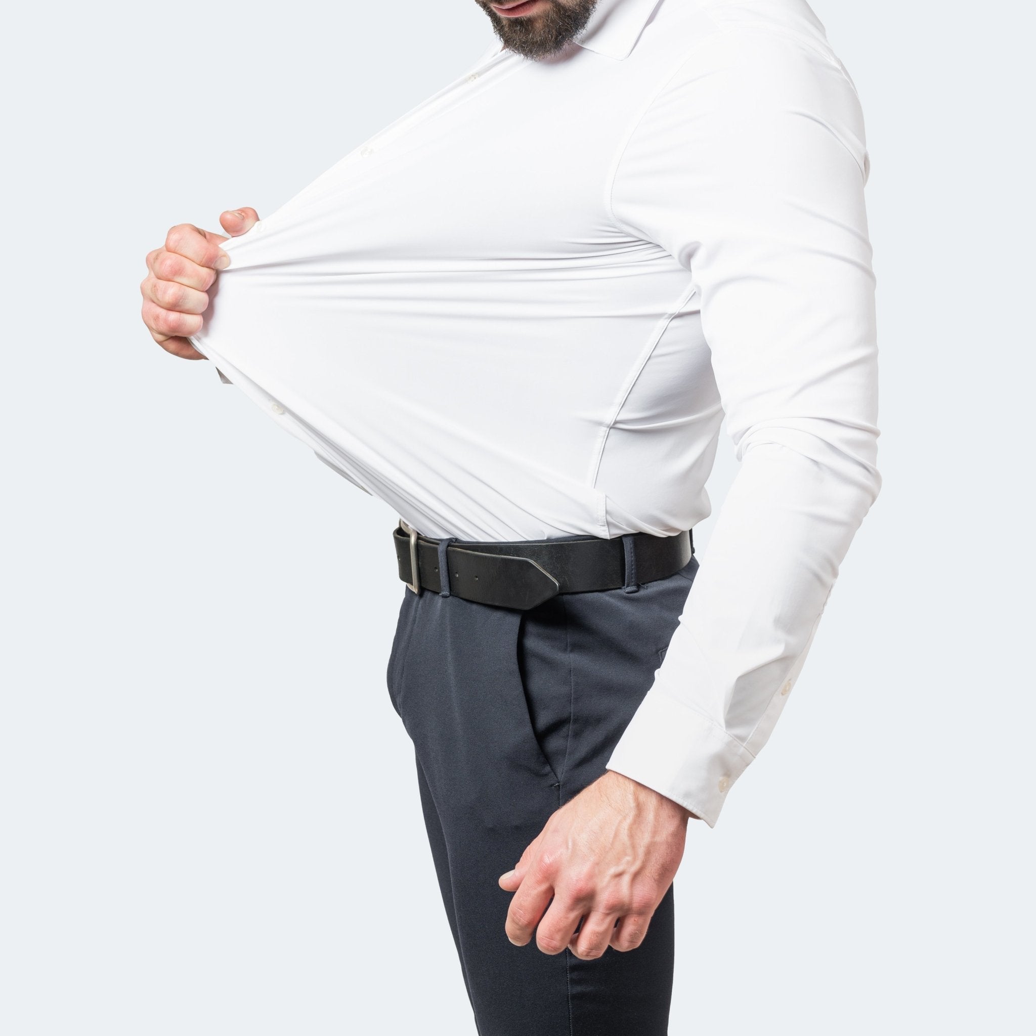 Men's White Shirt - Extreme Stretch & Wrinkle-Free