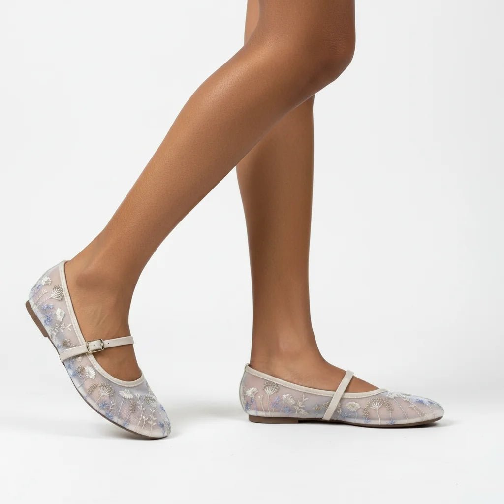 Priscilla Embroidered Ballet Flats