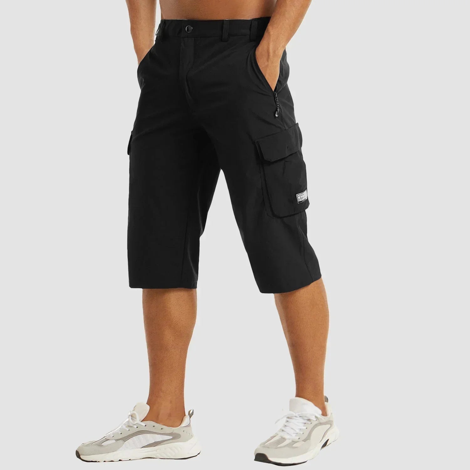 Quick-Drying Cargo Shorts for Active Men with Multiple Pockets
