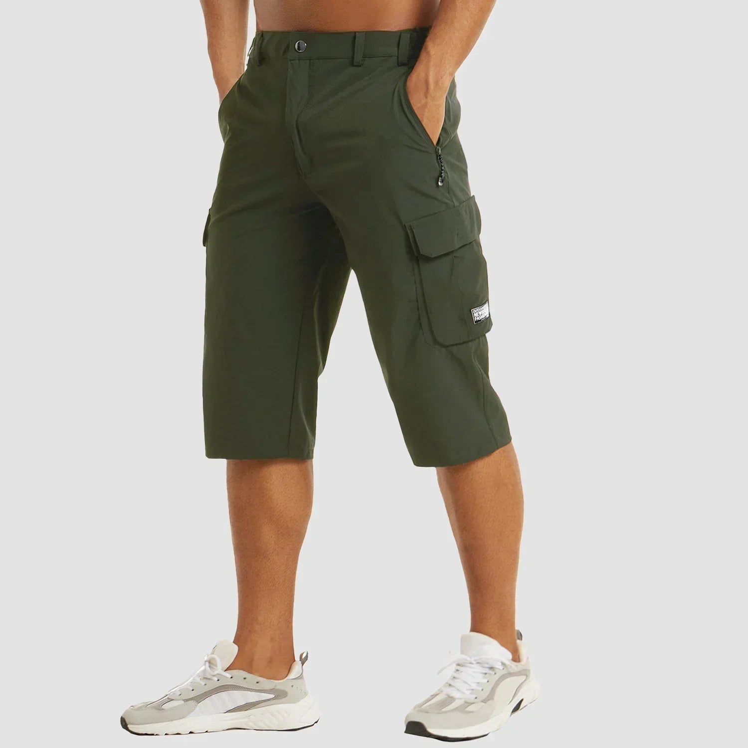 Quick-Drying Cargo Shorts for Active Men with Multiple Pockets