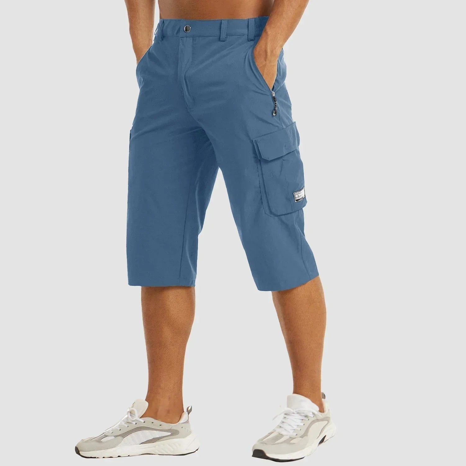 Quick-Drying Cargo Shorts for Active Men with Multiple Pockets
