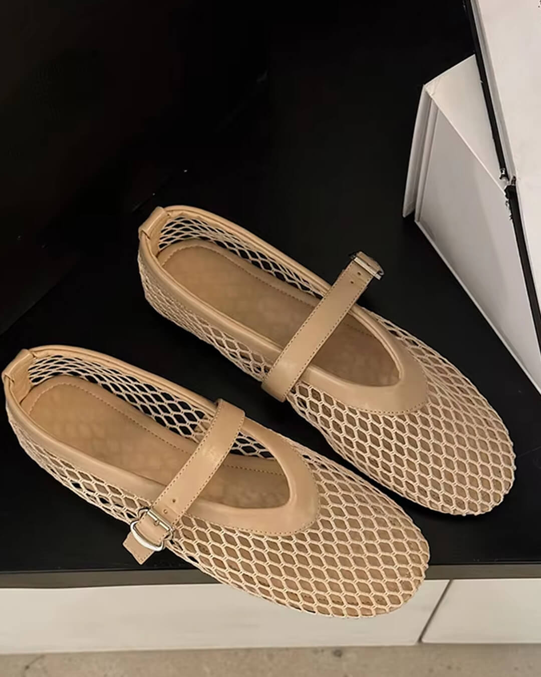 Rebecca Mesh Ballet Flats
