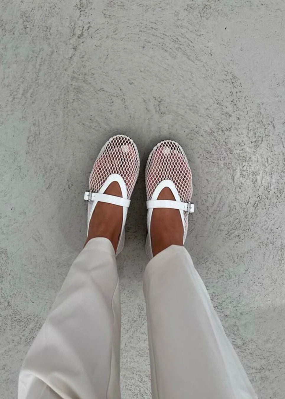 Rebecca Mesh Ballet Flats