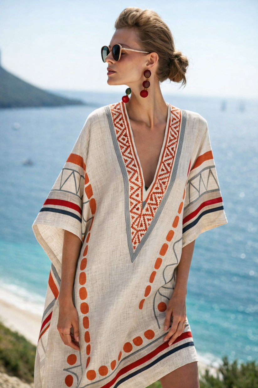 Summer Breeze | Women's Loose Fit Short Beach Dress with Airy Design | Perfect for Casual Summer Days