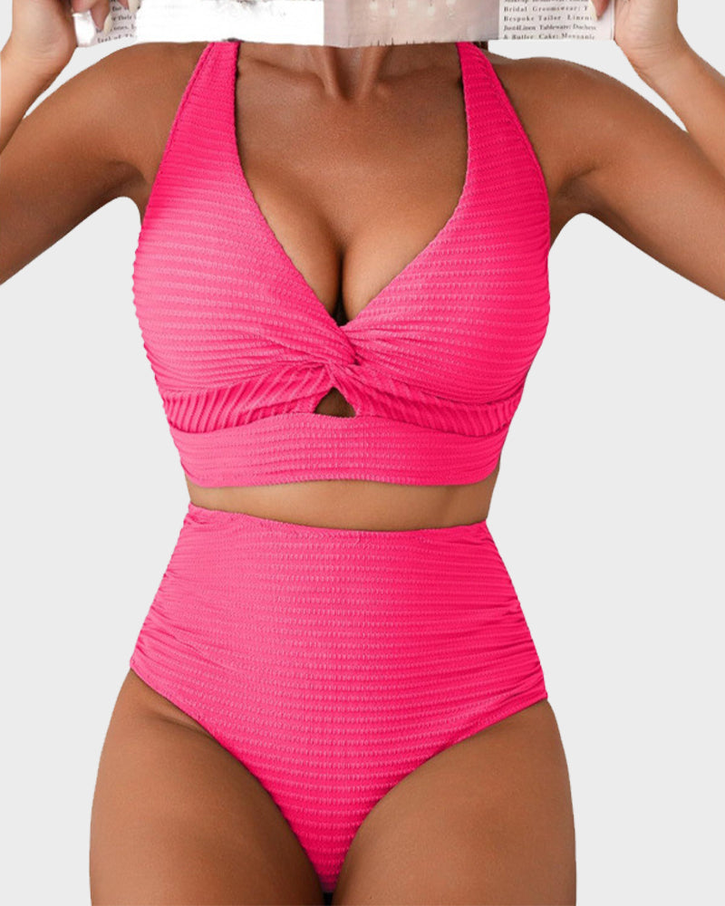 Timeless Collection | High Waisted Bikini Set with Flattering Fit | Stylish Swimwear for Confidence