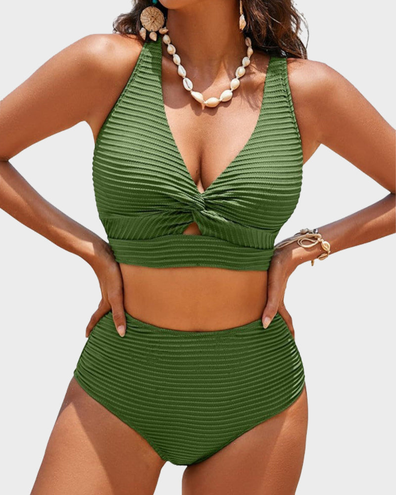 Timeless Collection | High Waisted Bikini Set with Flattering Fit | Stylish Swimwear for Confidence