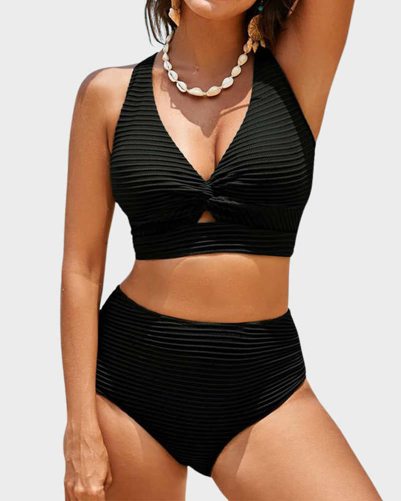 Timeless Collection | High Waisted Bikini Set with Flattering Fit | Stylish Swimwear for Confidence